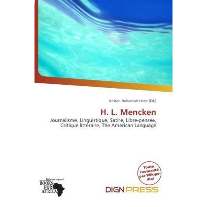 H. L. Mencken, Fachbücher von Kristen Nehemiah Horst