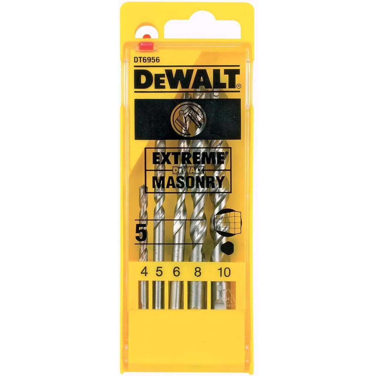 Thumbnail - DeWalt, Bohrereinsatz, Concrete drill cylindrical 10 5 6 8 4mm 5pcs. (DT6956QZ) (10 mm)