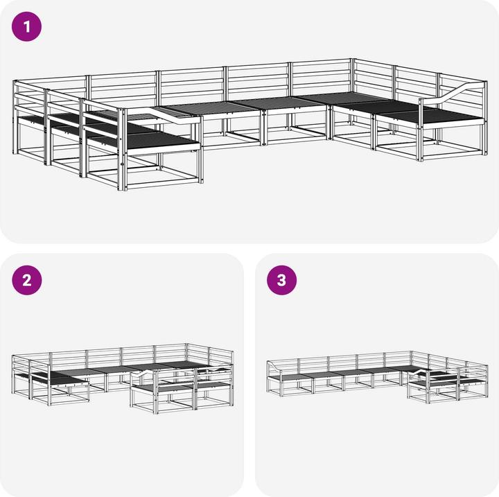 Produktbild vidaXL Outdoor-Sofagarnitur