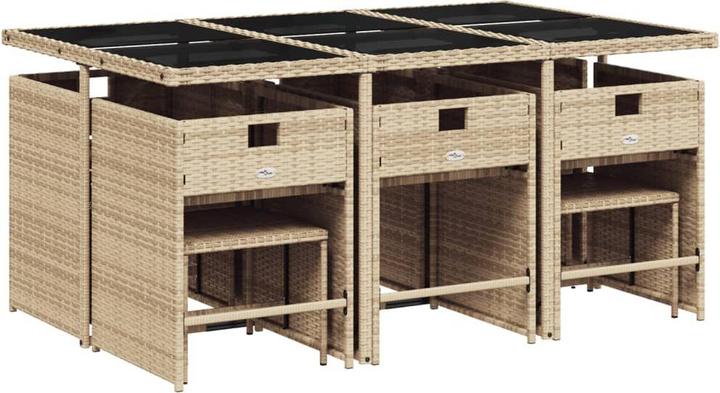 Produktbild vidaXL Garten Essgruppe (165 x 106 x 73 cm)