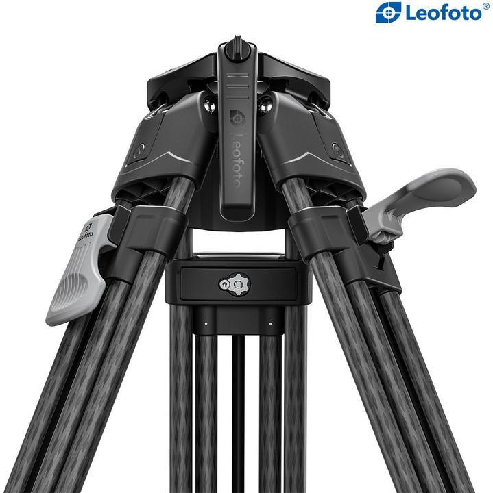 Actual product image Leofoto LVF-163C video tripod with FH-10 fluid head (Carbon)