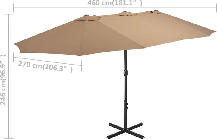 Immagine prodotto vidaXL Sonnenschirm (2.70 m)