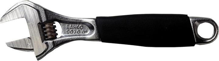 Actual product image Bahco ERGO 27 mm open-end spanner with central nut and rubber handle, chrome-plated, 208 mm (27 mm)