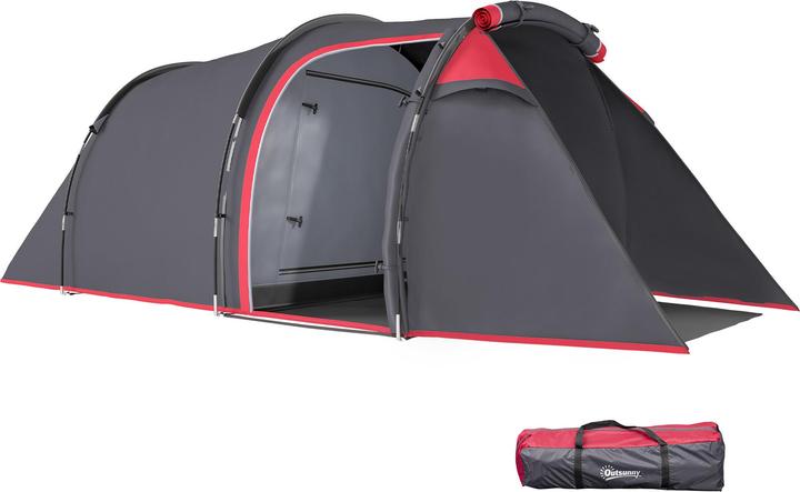 Produktbild Outsunny Campingzelt Polyester, PE Dunkelgrau (Vorzelt, 3 Personen)