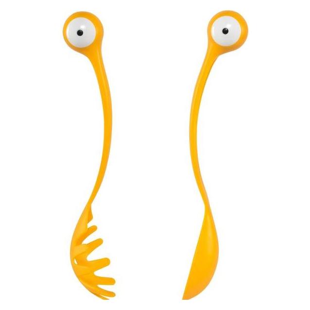 Ototo Pasta Monsters Servierbesteck, Serveerbestek, Geel
