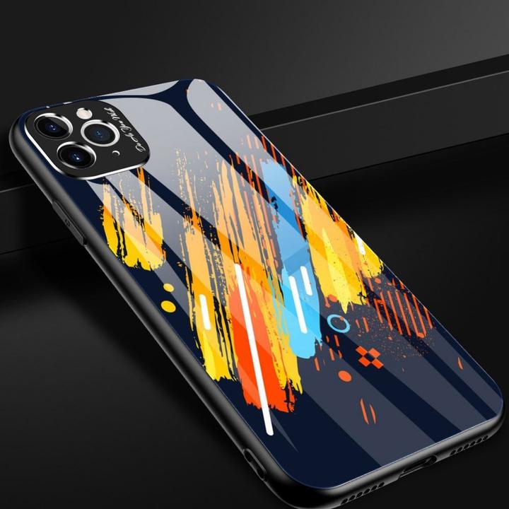 Produktbild Hurtel Color Glass Case Handyhülle Schutzhülle aus Panzerglas für iPhone 11 Pro Max pattern 2 (Apple iPhone 11 Pro Max)