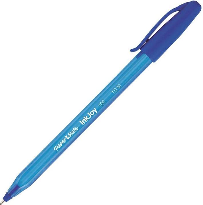 Produktbild Paper Mate Kugelschreiber Inkjoy 100 Cap 1 mm Blau (Blau, Transparent, 50 x)