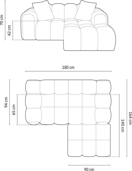Produktbild Cosmopolitan Design Treno (Ecksofa)