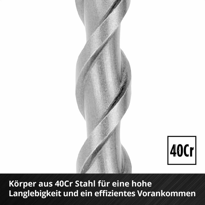 Actual product image Einhell SDS-Plus hammer drill bit set 265510, 6-14 mm, 160 mm, 7-piece (6-14 mm)