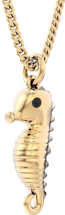 Immagine prodotto Metalmorphose Collana con cavallo marino (Ottone, Oro 18 carati, 43 cm)