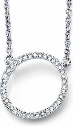 Actual product image Crystalp Graceful necklace with circle pendant Circle 32146.R