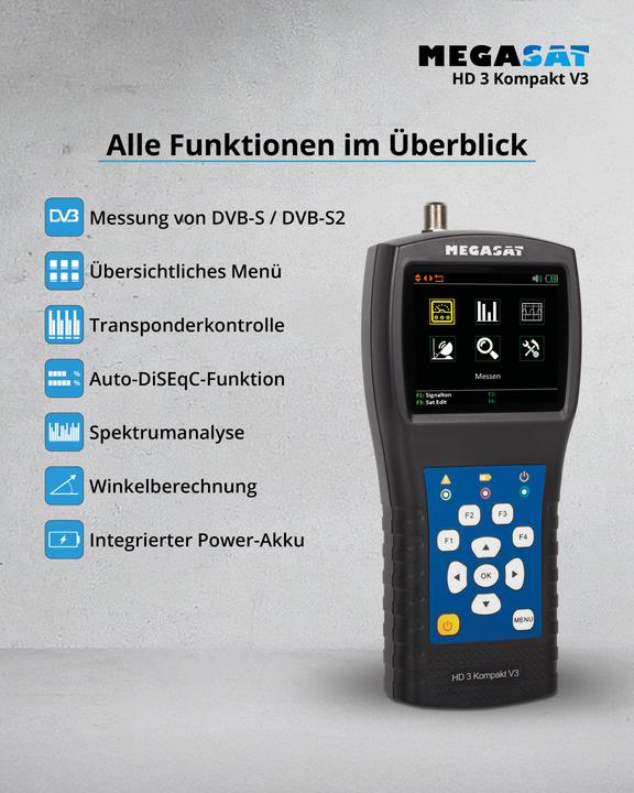 Produktbild Megasat HD 3 Kompakt V3 Antennen-Messgerät