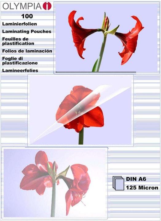 Image du produit Olympia Feuilles de plastification (A6, 100 pcs, 125 µm)