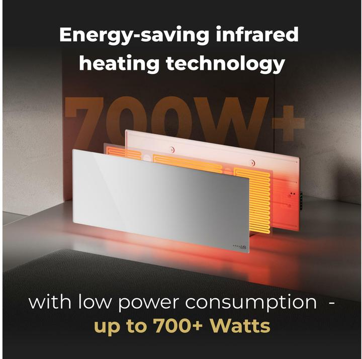 Actual product image Aeno Infrared radiant heater Premium Eco Smart LED GH4S (700 W)