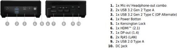 Immagine prodotto MSI Mini pc Barebone cubi Intel (Intel N100)