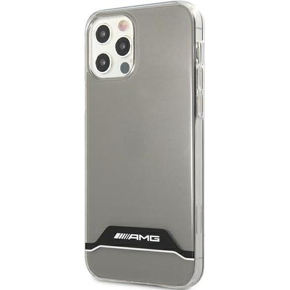 Thumbnail - Mercedes AMG AMHCP12MTCBW iPhone 12/12 Pro Translucent/Translucent Hard Case Galvanik Schwarz & Weiss (Apple iPhone 12, ...