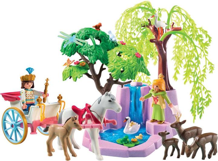 Actual product image Playmobil Prince and princess with carriage and waterfall (5021, Playmobil Princess)