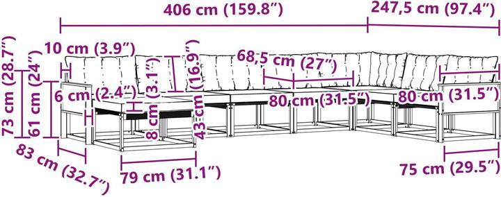 Produktbild vidaXL Sofa Set