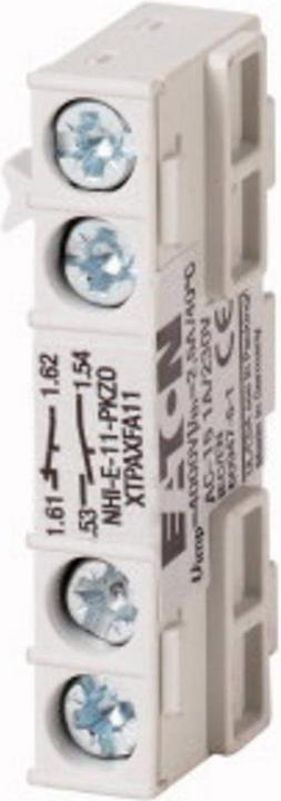 Actual product image Eaton 082882 NHI-E-11-PKZ0 Auxiliary switch installation 250 V/DC 2 A 1 NO contact, 1 NC contact