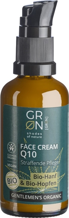 Produktbild GRN GENTLEMEN'S Gesichtscreme Q10 straffend Hanf & Hopfen (50 ml, 24h Creme)