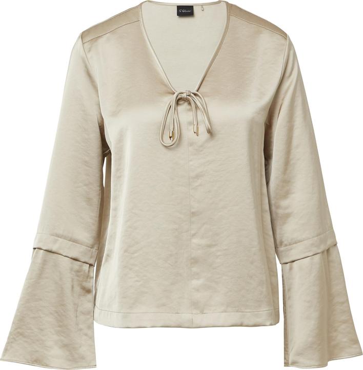 Immagine prodotto S.Oliver Bluse Satinbluse mit Volantärmeln und Bindedetail (38)