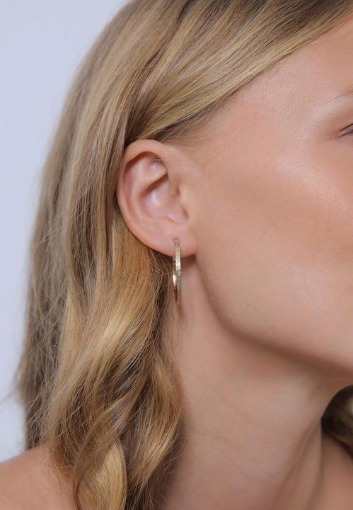 Immagine prodotto Elli Creolen mit Stecker Basic Hammerschlag (Argento)