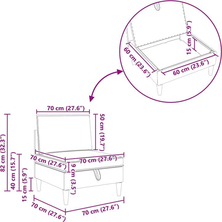 Produktbild vidaXL Modernes Sofa