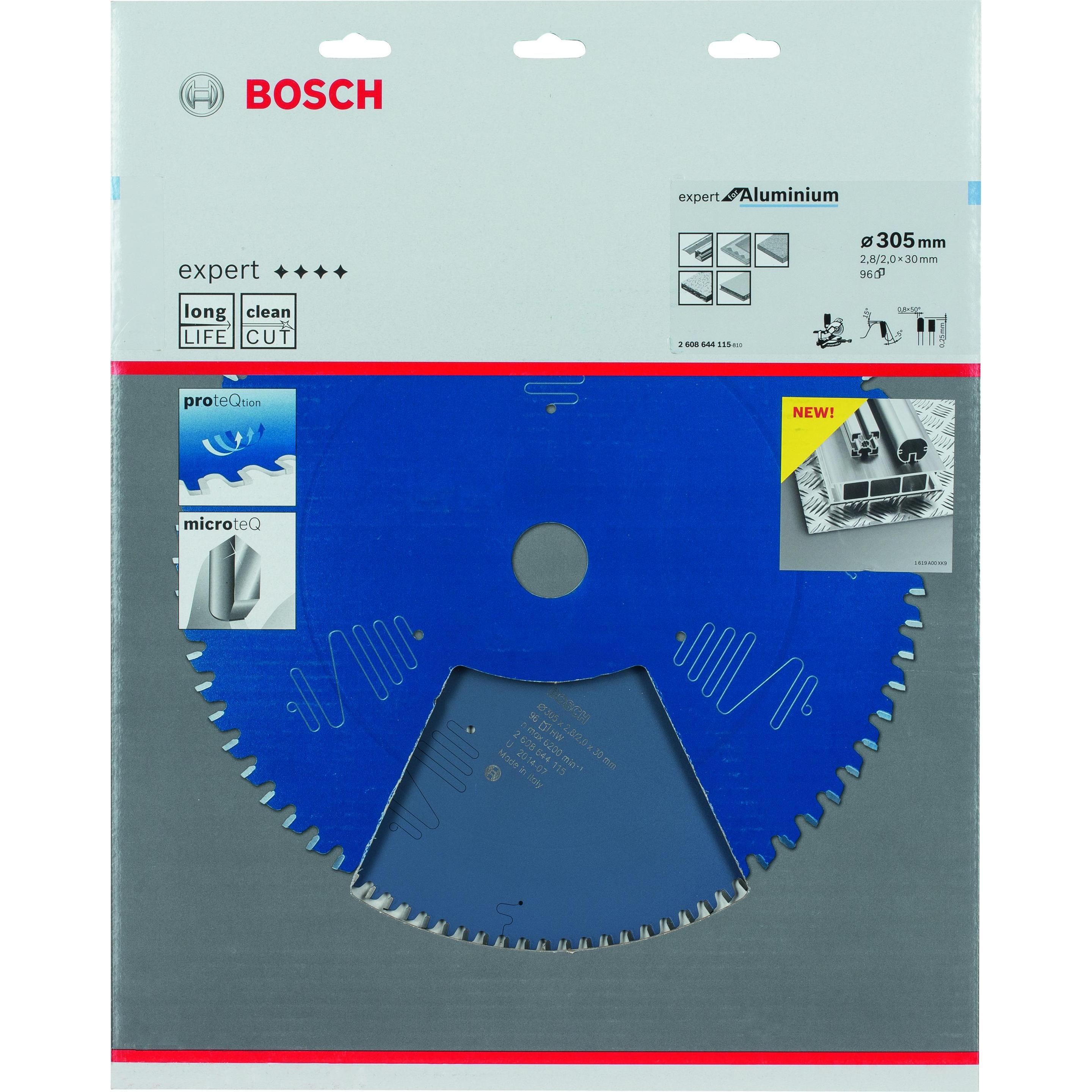 Thumbnail - Bosch Professional Zubehör, Sägeblatt, Kreissägeblatt Expert for Aluminium, 305 x 30 x 2,8 mm, 96