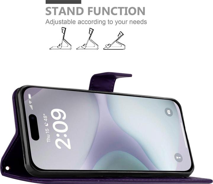 Produktbild Cadorabo Hülle für iPhone 16 mit Blumen Muster (Apple iPhone 16)