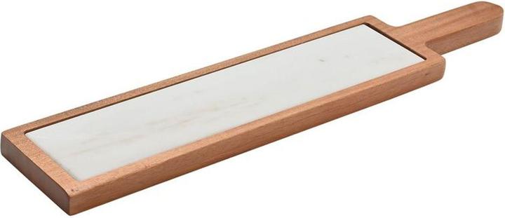 Hestia Marble & Acacia Wood Rectangular Serving Board - White