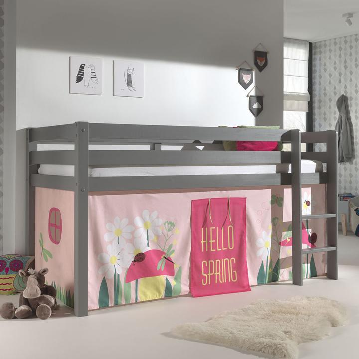 Produktbild Vipack Halbhohes Bett Pino Spring (90 x 200 cm)