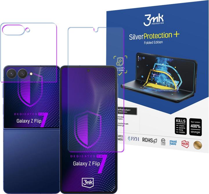 Produktbild 3MK SilverProtection+ Folded Edition Schutzfolie für Samsung Galaxy Z Flip 7 (Samsung Galaxy Z Flip7)