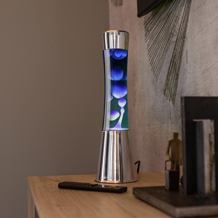 Produktbild Fisura Lavalampe chrom/blau (E14)