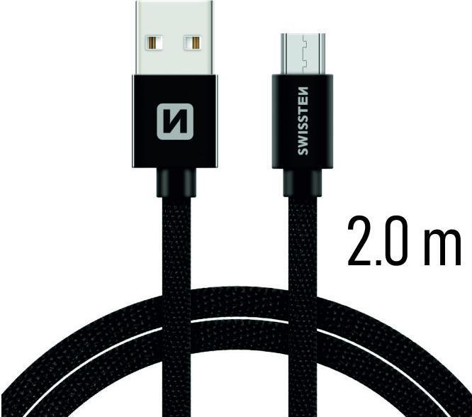 Immagine prodotto Swissten Cavo dati tessile USB / Micro-USB 2.0 M (2 m)