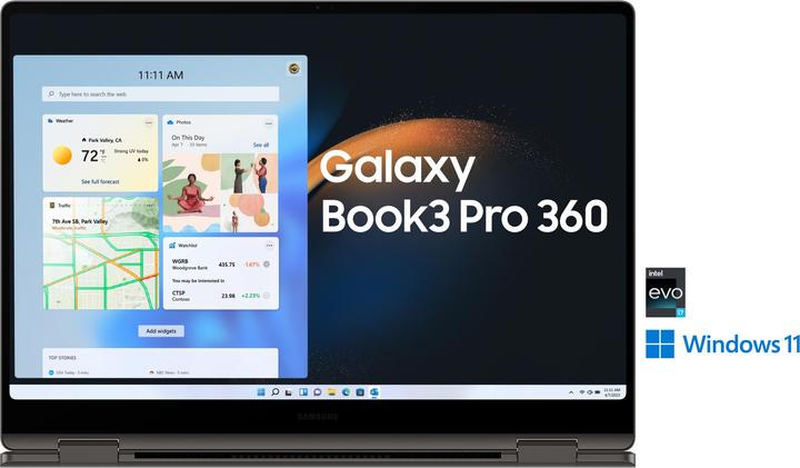 Image du produit Samsung Galaxy Book3 Pro 360 (16", Intel Core i7-1360P, 16 Go, 512 Go, DE)