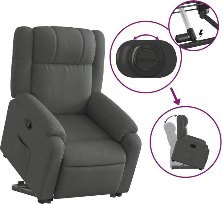 Image du produit vidaXL Relaxsessel mit Aufstehhilfe