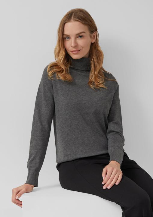 Produktbild S.Oliver Strickpullover Rollkragenpullover aus Viskosemix (48)