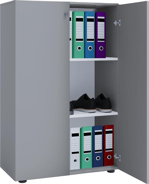 Produktbild VCM Holz Büroschrank Aktenregal Lona 3 Fächer mit Drehtüren (70 x 40 cm)
