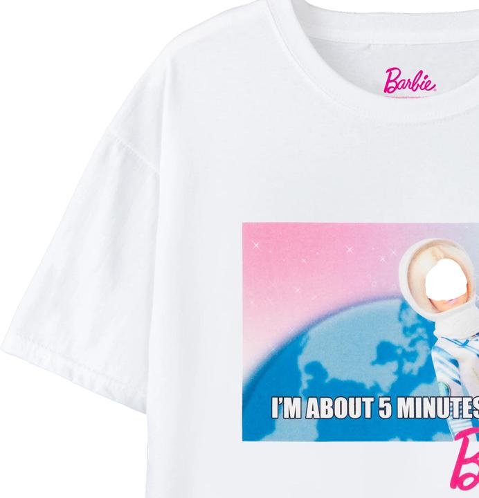 Immagine prodotto Barbie T-shirt Femme/Femme Running Late Space (M)