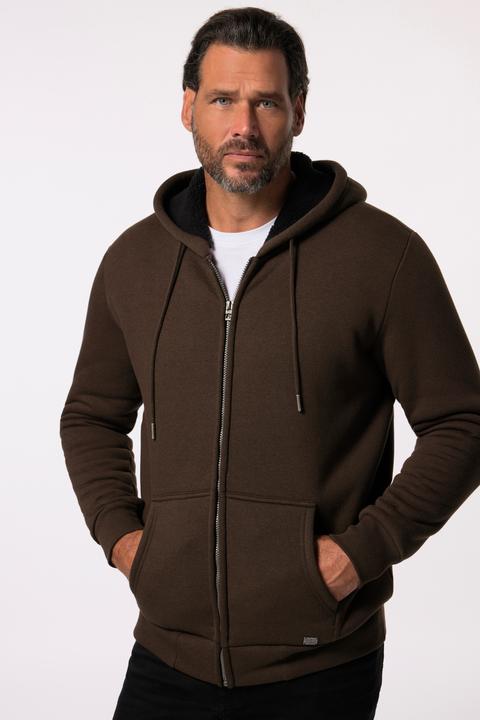 Immagine prodotto JP1880 Giacca per l'outdoor in felpa con cappuccio, fodera di teddy e zip, fino alla tg. 8XL (XXL)