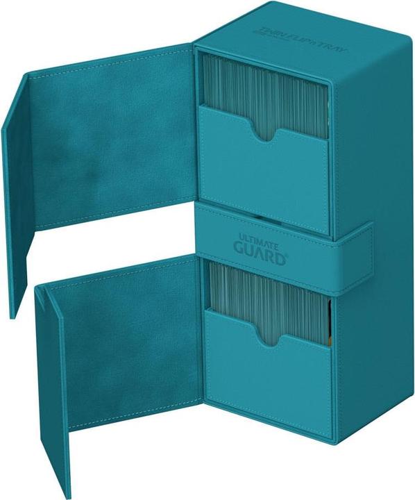 Actual product image Ultimate Guard Twin Flip'n'Tray 266+ Xenoskin Bleu Pétrole