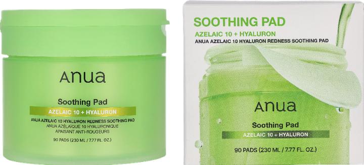Actual product image Anua Azelaic 10 Hyaluron Redness Soothing Pad for Troubled Skin & Spot Care (230 ml)