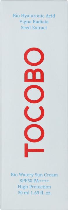Productafbeelding Tocobo Bio Watery (Zonnecrème gezicht, SPF 50+, 50 ml, 50 g)