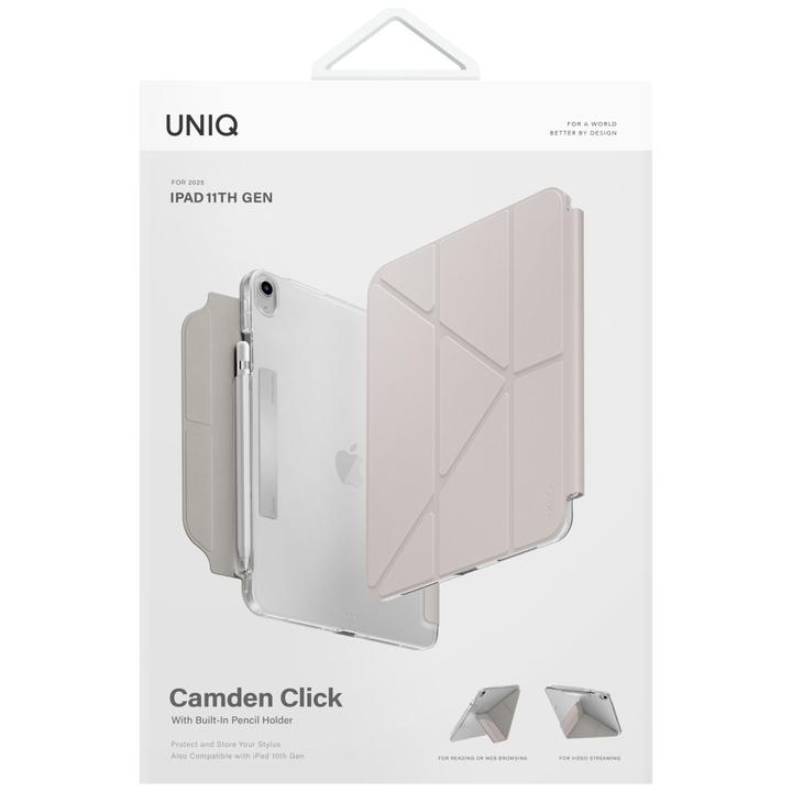 Image du produit Uniq Case Camden Click for iPad 11" A16 (2025) / iPad 10.9" 10 gen. (2022) ivory (IPad 10.9)