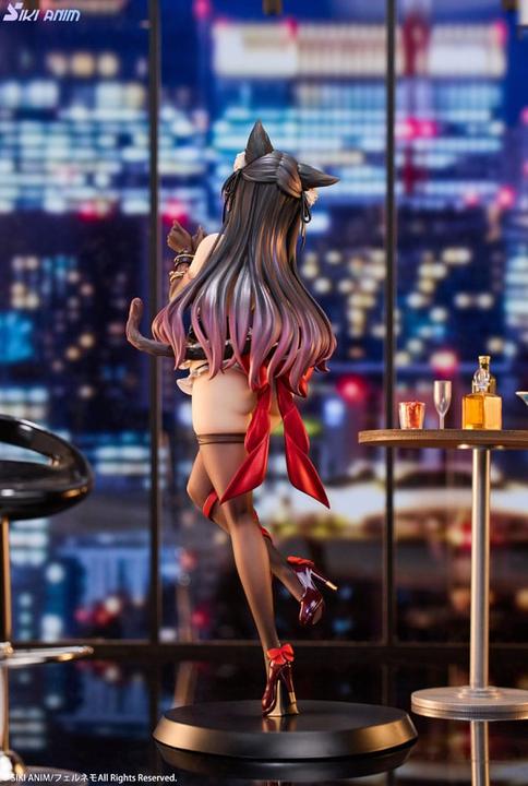 Actual product image Siki Anim Original Character PVC Statue 1/7 Shibarare Cat Ruhuna-chan 26 cm