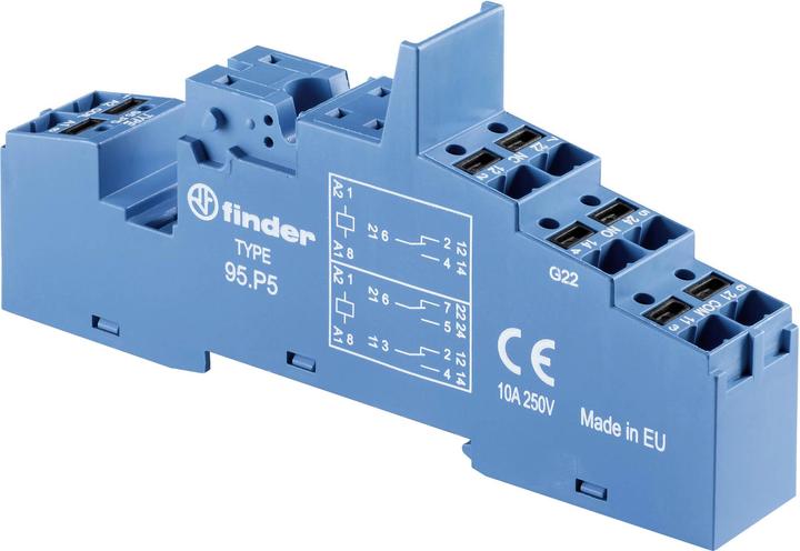 Actual product image Finder Relay socket 1 pc 95.P5 Series 40, Series 44, Series 99, Series 86 40.52 (Relay socket)