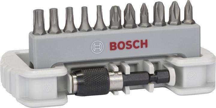 Produktbild Bosch Professional Zubehör 11-tlg. Schrauberbit-Set inklusive Bithalter, PH, PZ, T, 25 mm (Innensechsrund TX)