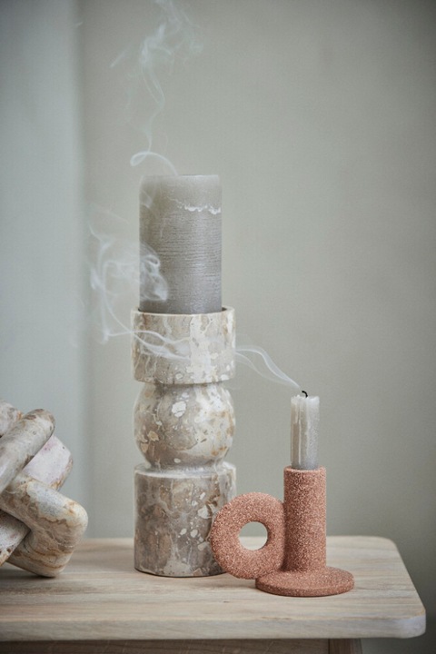 Produktbild Lene Bjerre Ø 9 x H 23 cm - Marmor - Sand (9 x 23 cm)