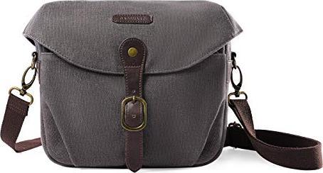 Produktbild Only-Bags.Store Kameratasche SLR, Fototasche Umhängetasche für Spiegelreflexkamera und Zubehör (grau) (Kamera Schultertasche)