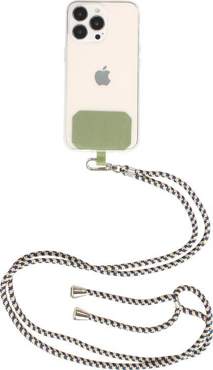 PhoneLook Lacet accessoire universel adaptateur pour coques de smartphone collier élégant Bleu